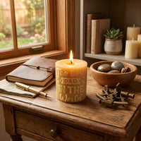 Best Dad in the World Beeswax Candle