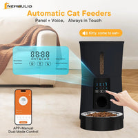 Intelligent feeder, equipped with WiFi application control function, a 4-liter capacity intelligent pet food dispenser s