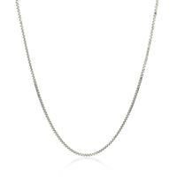 14k White Gold Octagonal Box Chain (1.00 mm)