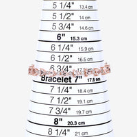 7.56 Carat Genuine Morganite and White Diamond 14K Rose Gold Bracelet