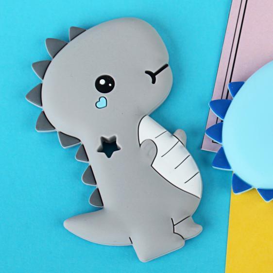 Dinosaur Baby Teether Animal Silicone Beads Chew Charms Food Grade Silicone Teether Bead Toy Gift For Baby and Kids - BIG FRENCHIES