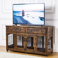 Dog Crate Furniture with Openable Partition - BIG FRENCHIES