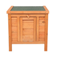 20-inch removable roof, waterproof, green asphalt roof, cedar wood, wooden chicken and rabbit cage