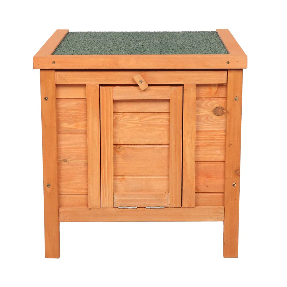 20-inch removable roof, waterproof, green asphalt roof, cedar wood, wooden chicken and rabbit cage