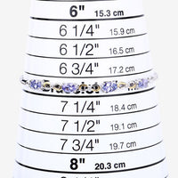 1.81 Carat Genuine Tanzanite and White Topaz .925 Sterling Silver Bracelet