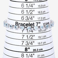 11.62 Carat Genuine Blue Topaz and White Diamond .925 Sterling Silver Bracelet