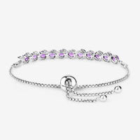 2.64 Carat Genuine Amethyst .925 Sterling Silver Bracelet
