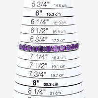 6.05 Carat Genuine Amethyst .925 Sterling Silver Bracelet