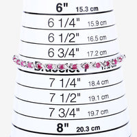 0.88 Carat Genuine Ruby .925 Sterling Silver Bracelet