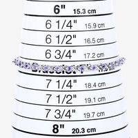 0.91 Carat Genuine Tanzanite .925 Sterling Silver Bracelet