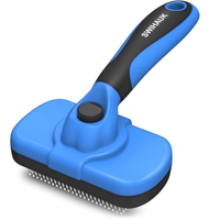 Swihauk Self Cleaning Slicker Brush Skin Friendly Deshedding Grooming Tool For Dogs Cats Suitable For Shedding Haired Pe