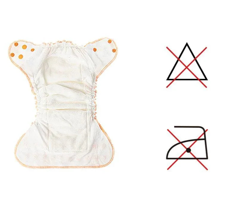 Baby Cloth Diaper Reusable Heavy Wetter Hybrid Waterproof Bamboo Washable Baby Nappy Diapers For Girls and Boys Baby - BIG FRENCHIES