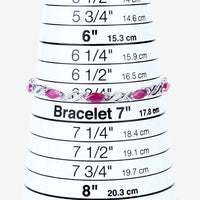 5.00 Carat Genuine Ruby 10K White Gold Bracelet