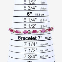 8.00 Carat Genuine Ruby 10K Yellow Gold Bracelet
