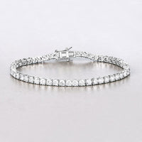 7.00 Carat Lab Grown Diamond 14K White Gold Bracelet