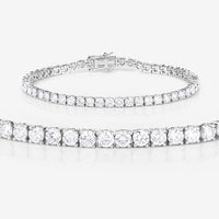 7.00 Carat Lab Grown Diamond 14K White Gold Bracelet