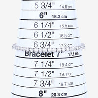 7.00 Carat Lab Grown Diamond 14K White Gold Bracelet