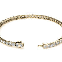 12.00 CTW Lab Grown Diamond Tennis Bracelet | G/VS AGI Certified | 14kt White or Yellow Gold