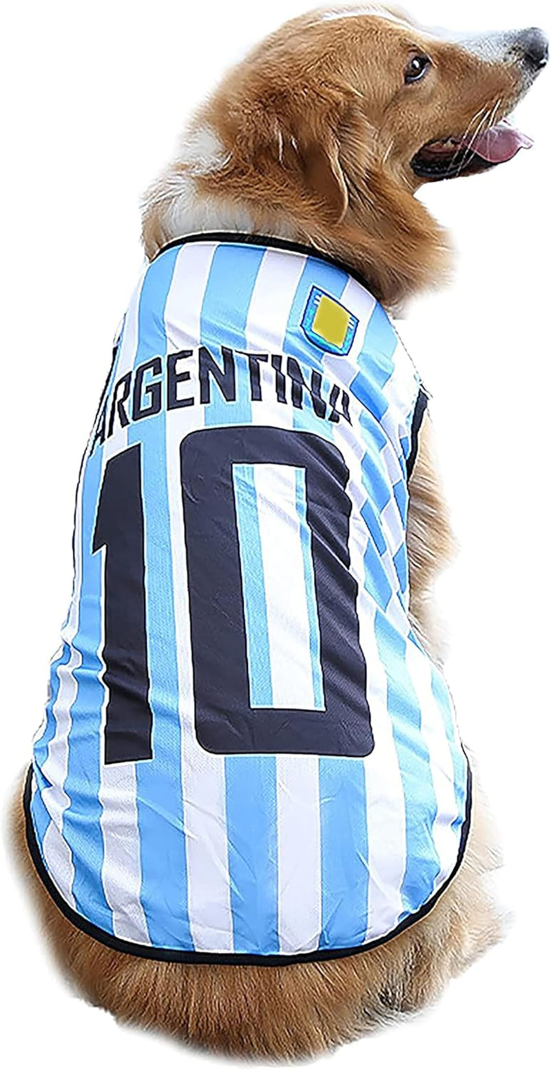 2026 World Cup Soccer Jersey Mesh Pet Shirt Small to 6XL
