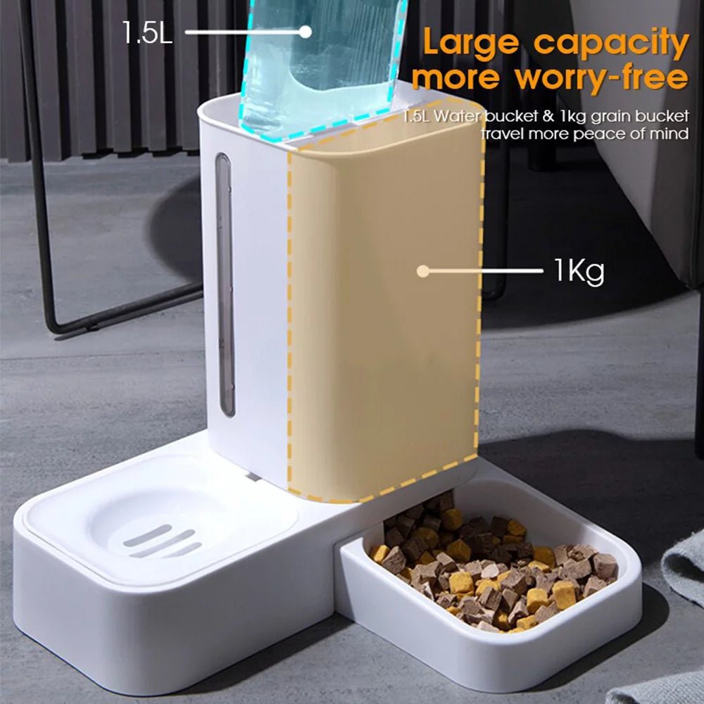 2 in 1 Automatic Auto Pet Feeder - BIG FRENCHIES
