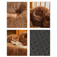 Big Paw Plush Pet Sofa Bed – Washable Dog & Cat Bed with Calming Raised Edges (Small to XL) - BIG FRENCHIES