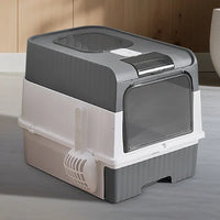 GreyMagic Cube Intelligent Cat Litter Box - Free Hands, Enjoy Pure Life & Automatic Cleaning, Silent Design, Preferred F