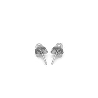 14k White Gold Spherical Stud Earrings (3.0 mm)