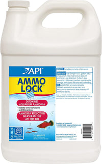 Ammo Lock Freshwater and Saltwater Aquarium Ammonia Detoxifier 1-Gallon Bottle - BIG FRENCHIES