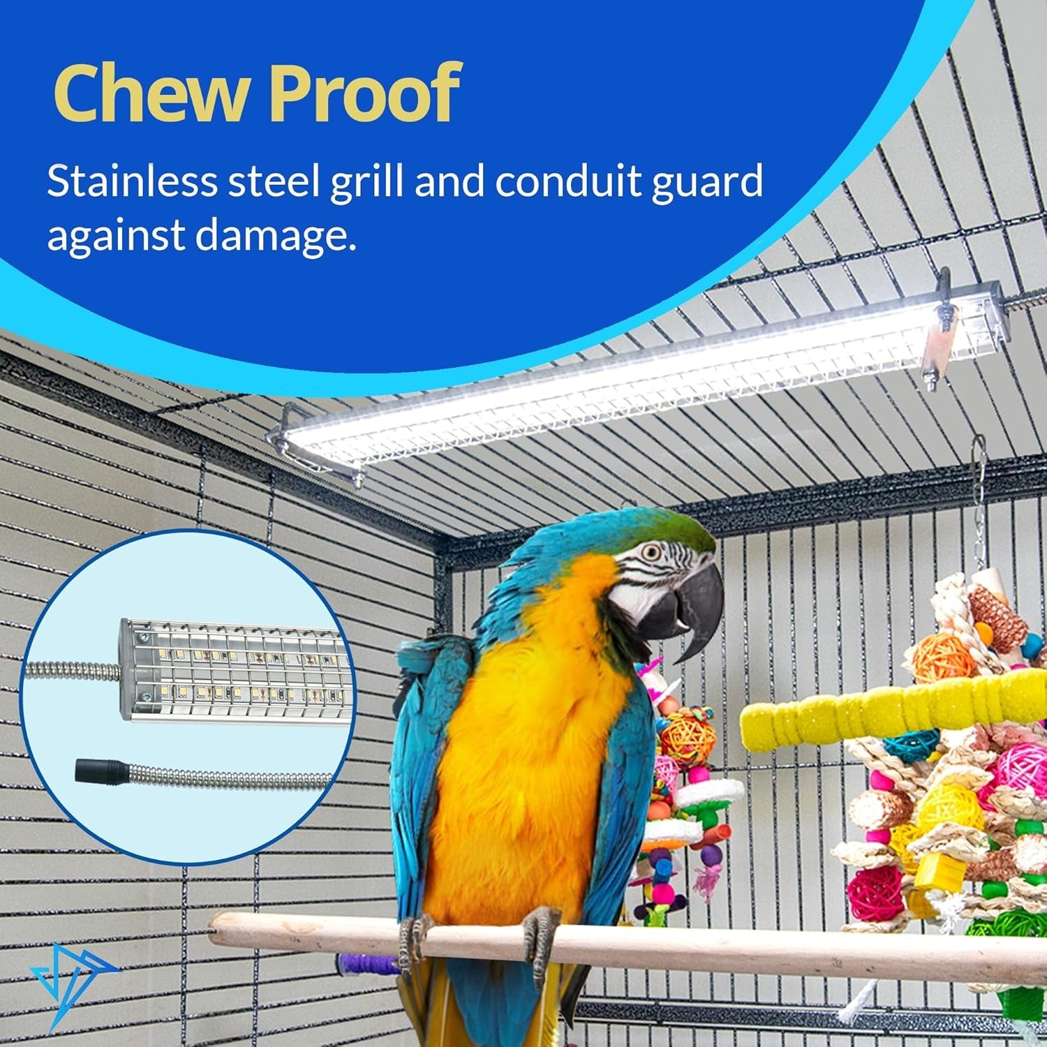 Happybird Lighting Bird Cage Light with Chew Guard - BIG FRENCHIES