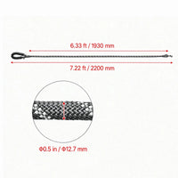 6ft Heavy Duty Dog Leash, Strong Nylon Rope Leash with Padded Handle & Reflective Threads, Dog Walking & Training Leash 