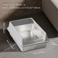 Only Self Pickup---Stainless Steel Cat Litter Box