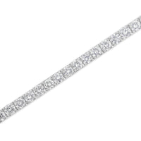 IGI Certified 4.0 Cttw Diamond 14K White Gold Classic 7â€ Tennis Bracelet (H-I Color, I1-I2 Clarity)