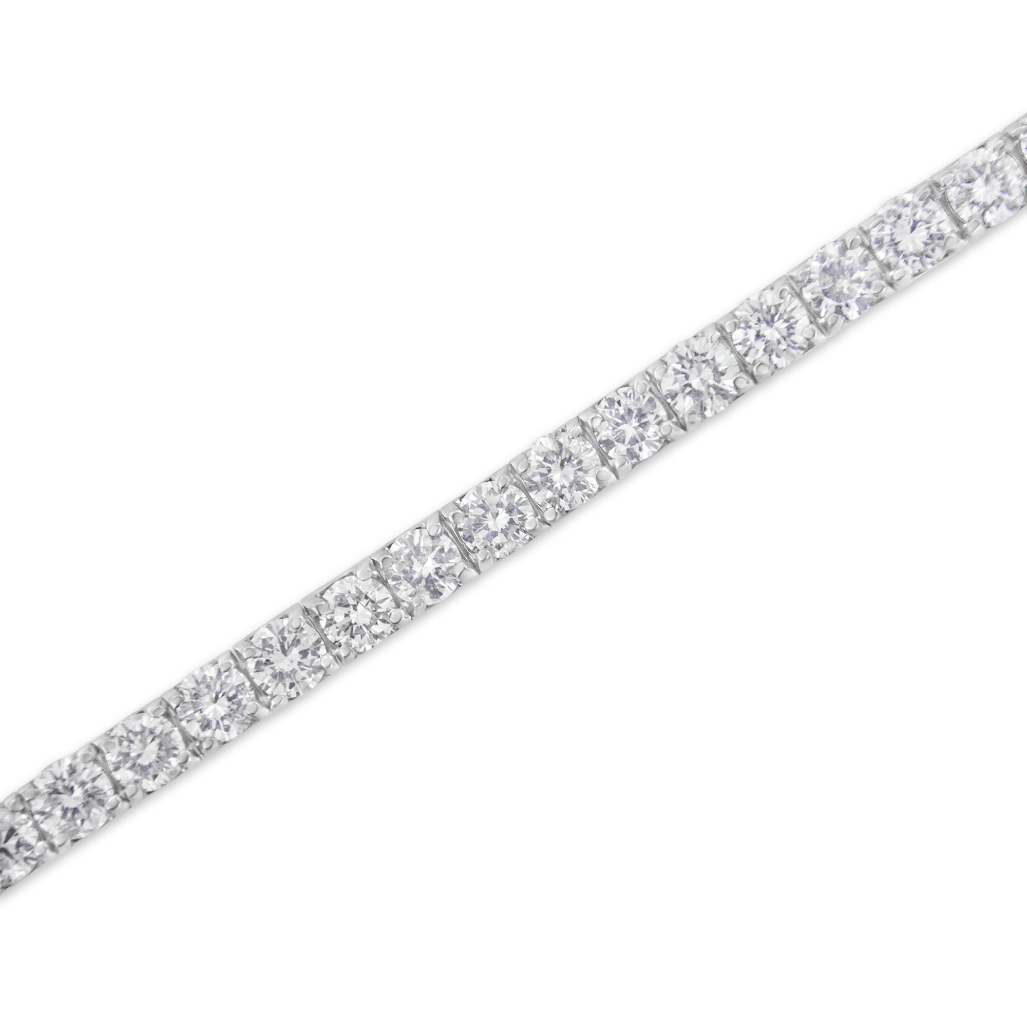 IGI Certified 4.0 Cttw Diamond 14K White Gold Classic 7â€ Tennis Bracelet (H-I Color, I1-I2 Clarity)