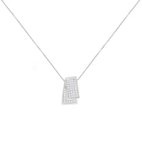 14KT White Gold Diamond Box Pendant Necklace (1 cttw, H-I Color, SI2-I1 Clarity)
