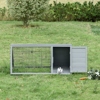 Rabbit Hutch Outdoor, Wooden Chicken Coop with Run, Outdoor Small Animal Cage for Rabbit, Small Duck and Chicken, for Ga