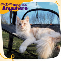 Extra Large Outdoor Catio Cat Enclosure Foldable 2 Tier Cat Tent Playpen