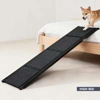 Dog Ramp For Car 71inch Long & 19.3inch Wide Portable Dog Ramps For Large Dogs With Non-Slip Rug Surface Dog Car Ramp Fo