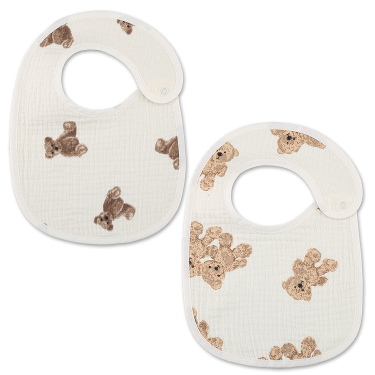 Thin Kids' Bib Pure Cotton Waterproof Gauze Saliva Towel