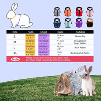Adjustable Soft Harness with Elastic Leash for Rabbits (M, Pink) - BIG FRENCHIES