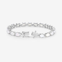 10.26 Carat Genuine Opal .925 Sterling Silver Bracelet