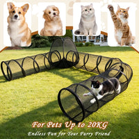 Outdoor Cat Enclosure, Portable Cat Tents For Outside, Cage Free Outside Cat Playpen Pet Enclosure, Cat Tunnel Outdoor P