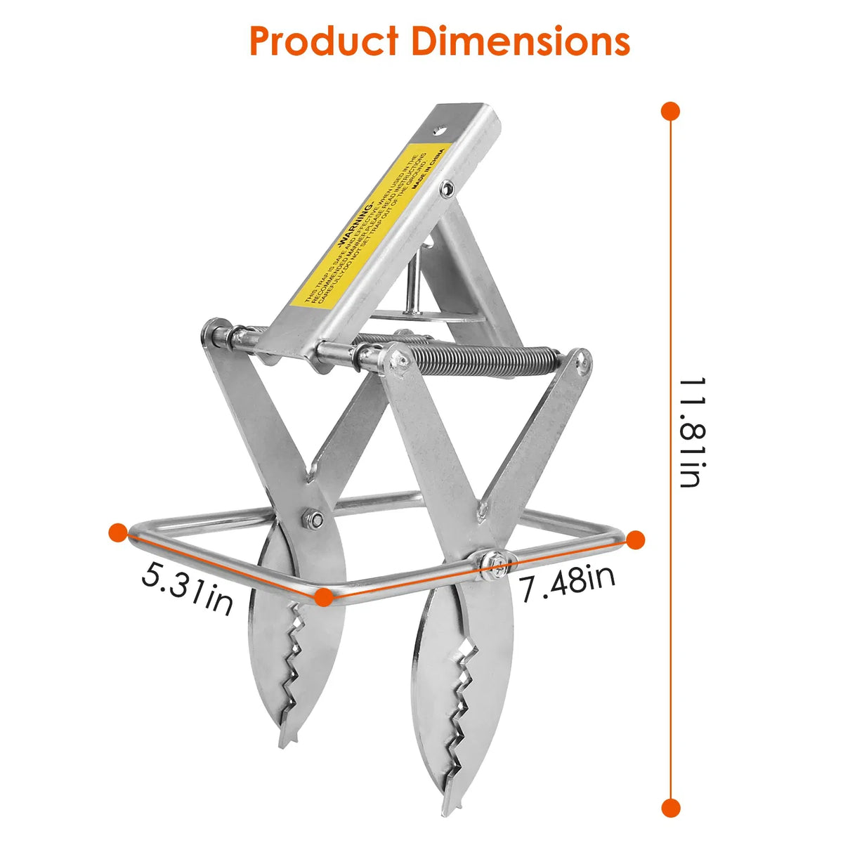 2PCS Easy Setup Mole Traps Outdoor Reusable Scissor Mole Gopher Rodent Control Trap Solid Metal Material For Lawn Garden