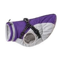 Dog AutumnWinter Fleece-Lined, Warm, And Waterproof Zip-Up Jacket
