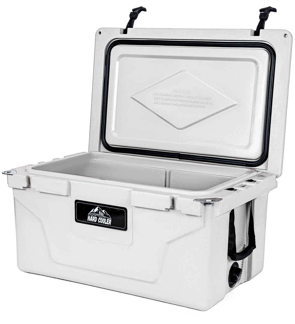 White outdoor Camping Picnic Fishing portable cooler 65QT Portable Insulated Cooler Box