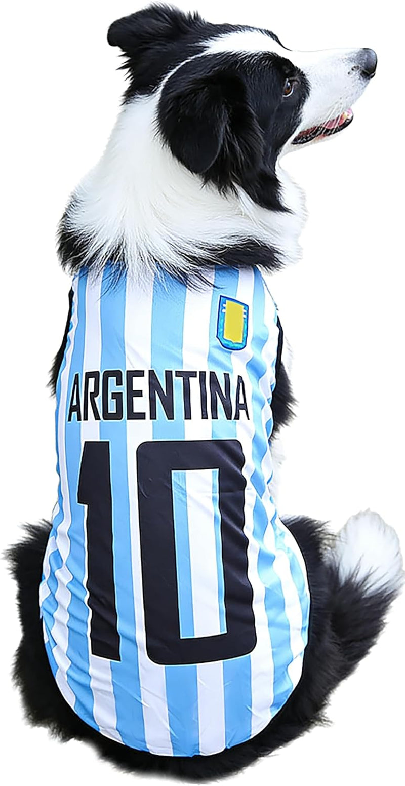 2026 World Cup Soccer Jersey Mesh Pet Shirt Small to 6XL