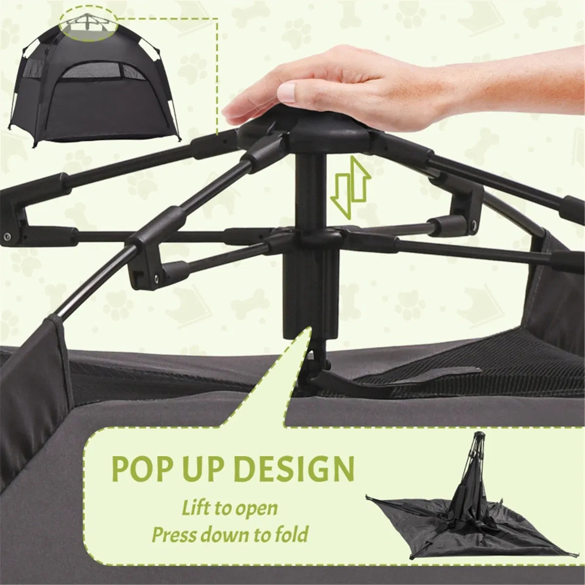 Pop Up Dog Tent / Pet Camping Tent