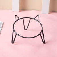 Ceramic Pet Bowl High Foot Neck Protection Snacks Anti-black Chin Oblique Mouth