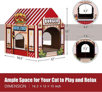 Cardboard Cat House with Scratcher - BIG FRENCHIES