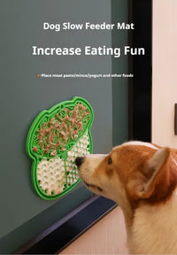 Lick Mat For Dogs And Cats Dog Slow Feeder Mat With Strong Suction