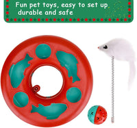 Exciting Interactive Cat Toy Set - Tower of Tracks with Mouse Teaser and Rolling Balls for Endless Fun! - BIG FRENCHIES